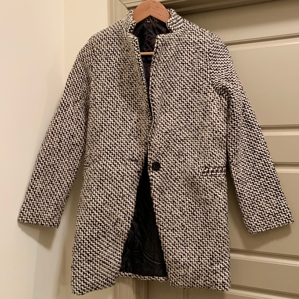 SHEIN Contrast Wool Coat